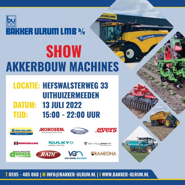 Akkerbouwmachine dag 13 juli!!