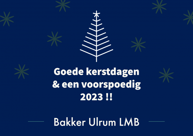 Goede kerstdagen en een voorspoedig 2023!!