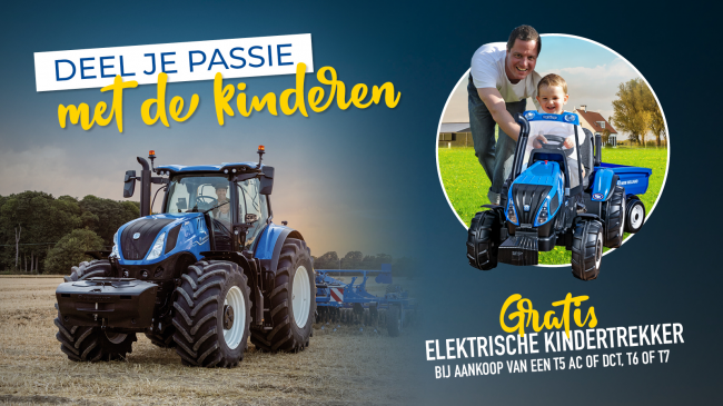 GRATIS ELEKTRISCHE KINDERTREKKER BIJ AANKOOP VAN EEN T5 AC/DCT, T6 of T7!  