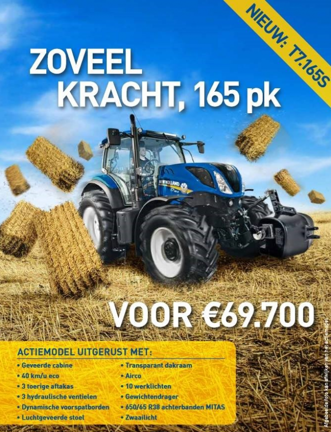 NIEUWE New Holland T7.165S uit voorraad leverbaar