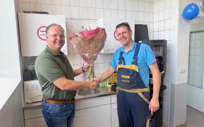 Hoera! Thomas Kamminga 25 jaar in dienst!!
